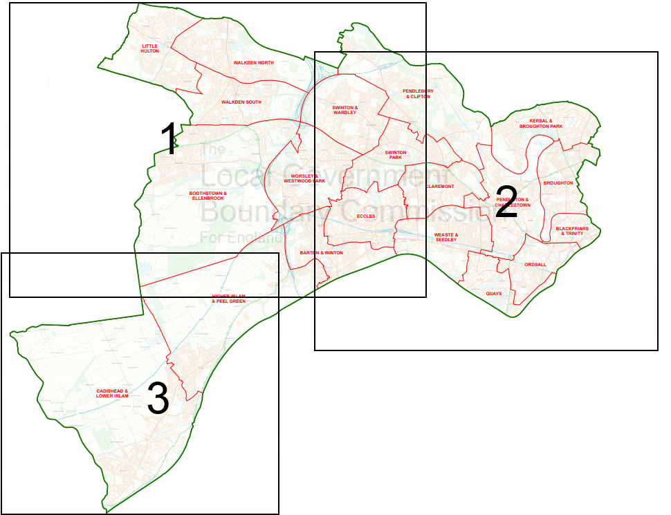 an expandle high qaulity map of salford wards