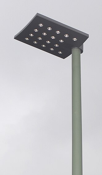 Streetlight with LED bulbs