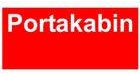 This is a picture of the portakabin  logo it is a red logo with white text the text spells out portakabin   with a capital p